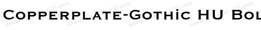 Copperplate-Gothic HU Bold字体转换